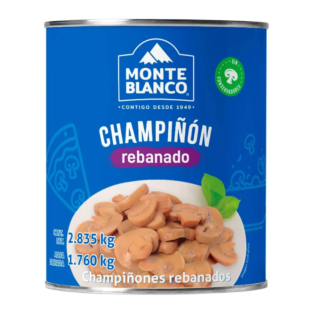 Champiñón rebanado Champimex 2.8k.