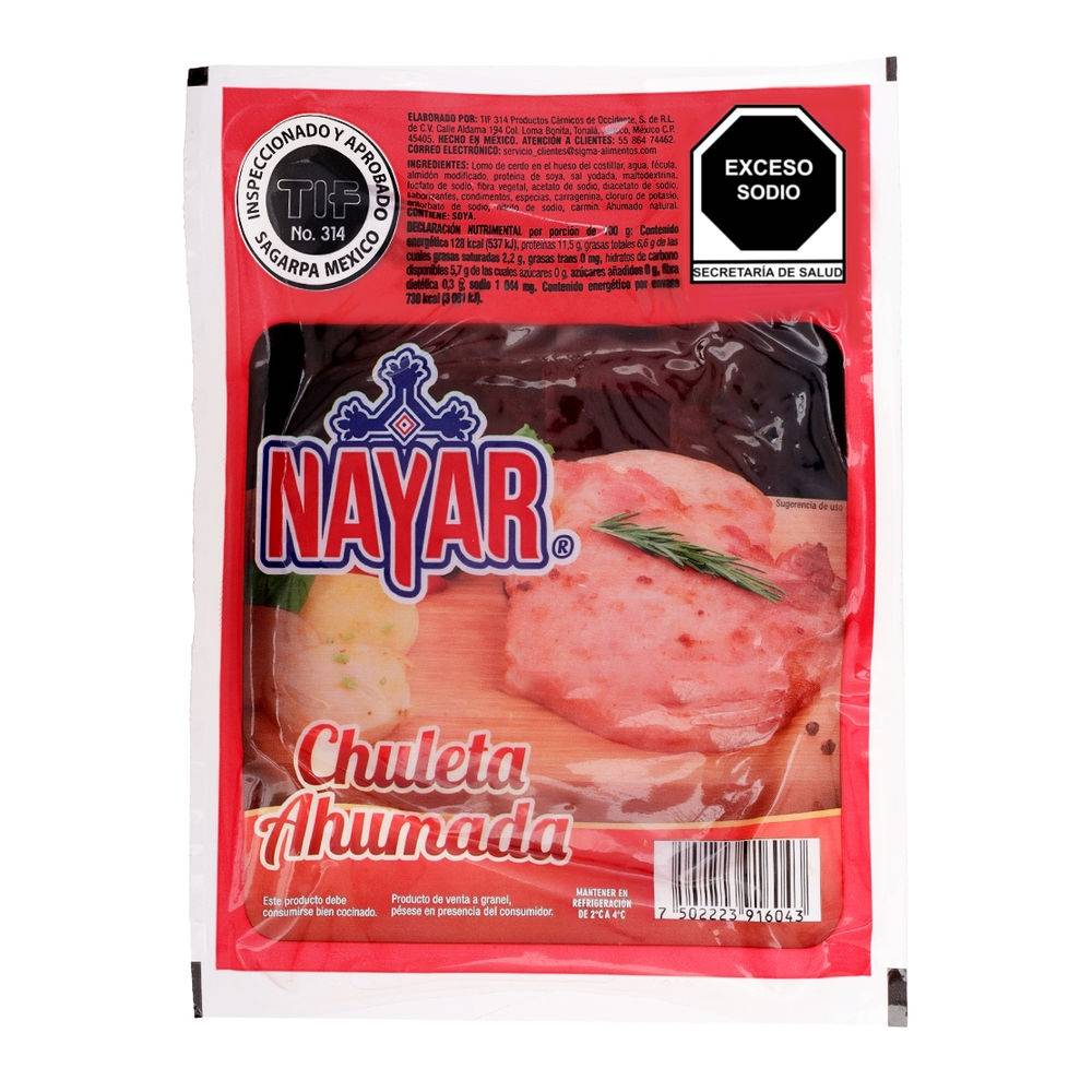 Chuleta Ahumada Nayar 500 G.