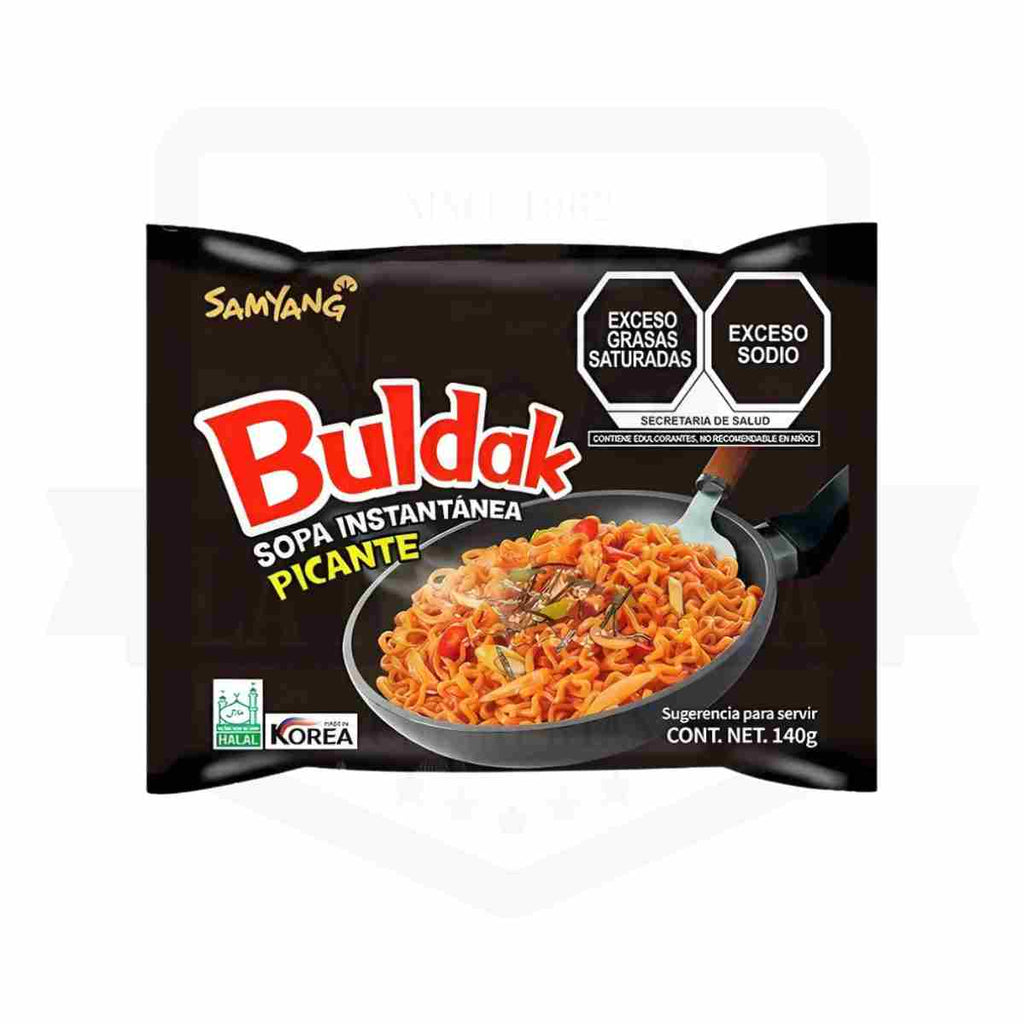 Pasta Buldak Ramen Coreano picante.