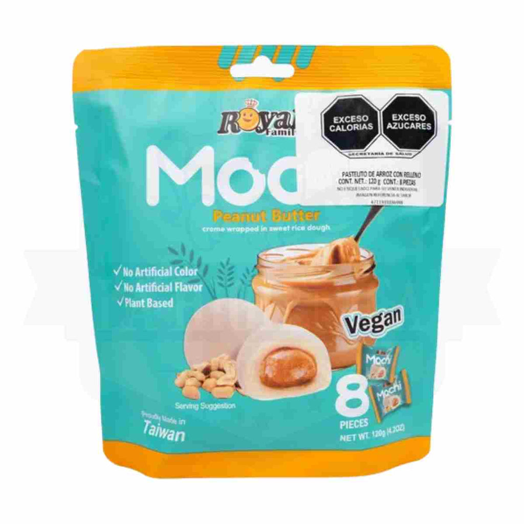 Royal Mochi sabor crema de cacahuate.
