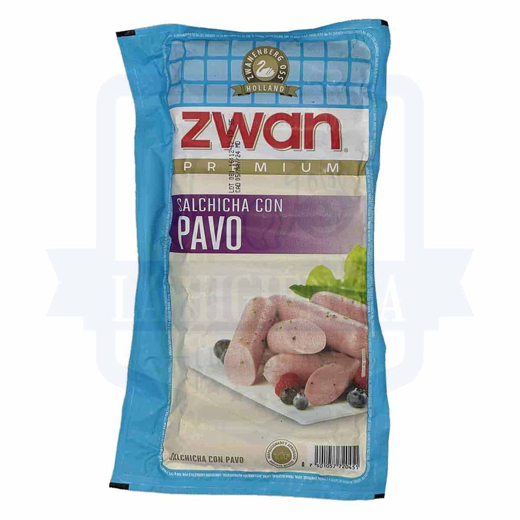 Salchicha De Pavo Zwan Tradicional.