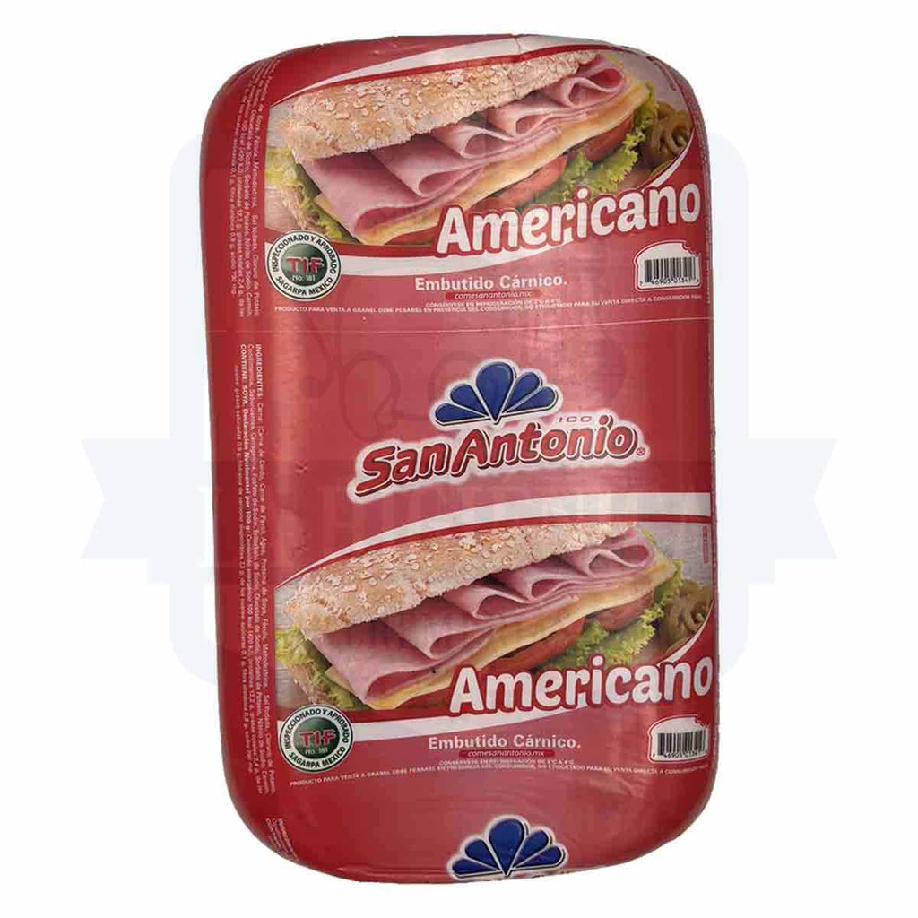 Jamón Tipo Americano San Antonio Rebanado.