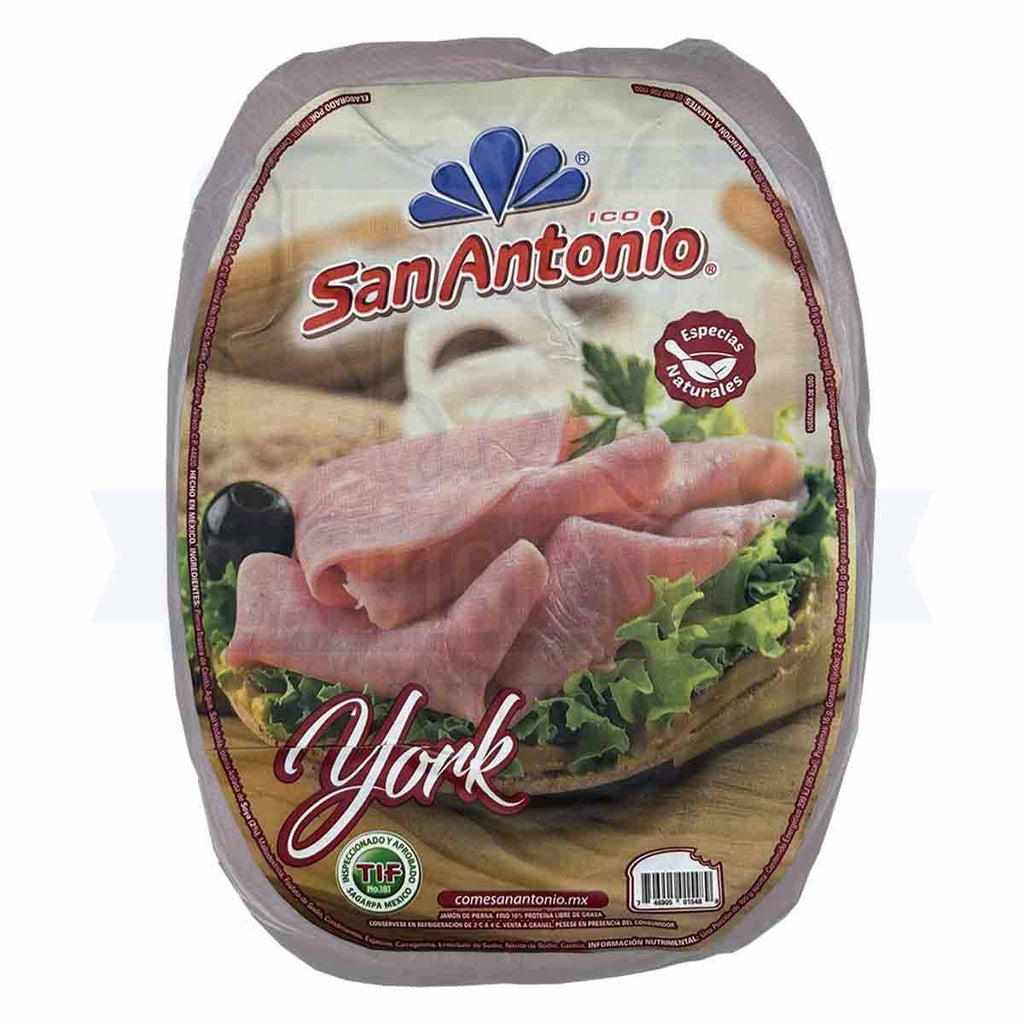 Jamón York De Pierna San Antonio Rebanado.