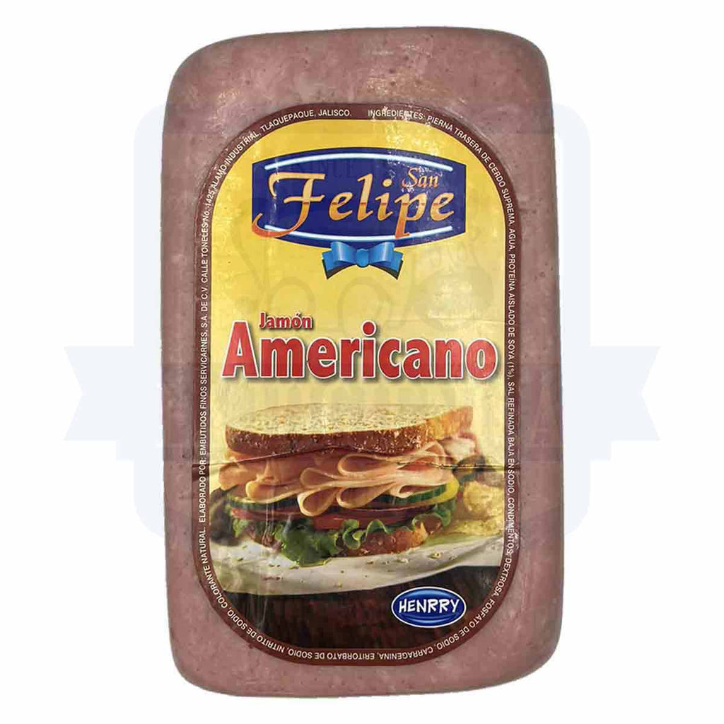 Jamón Tipo Americano San Felipe Rebanado.