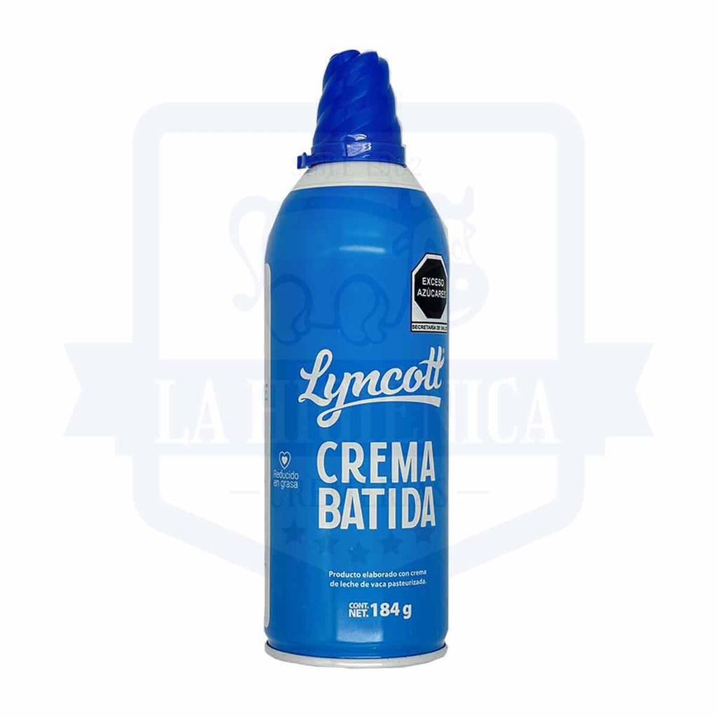 Crema batida en aerosol 184g.