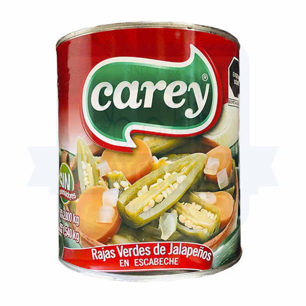 Lata de chiles en rajas carey 2.8k.