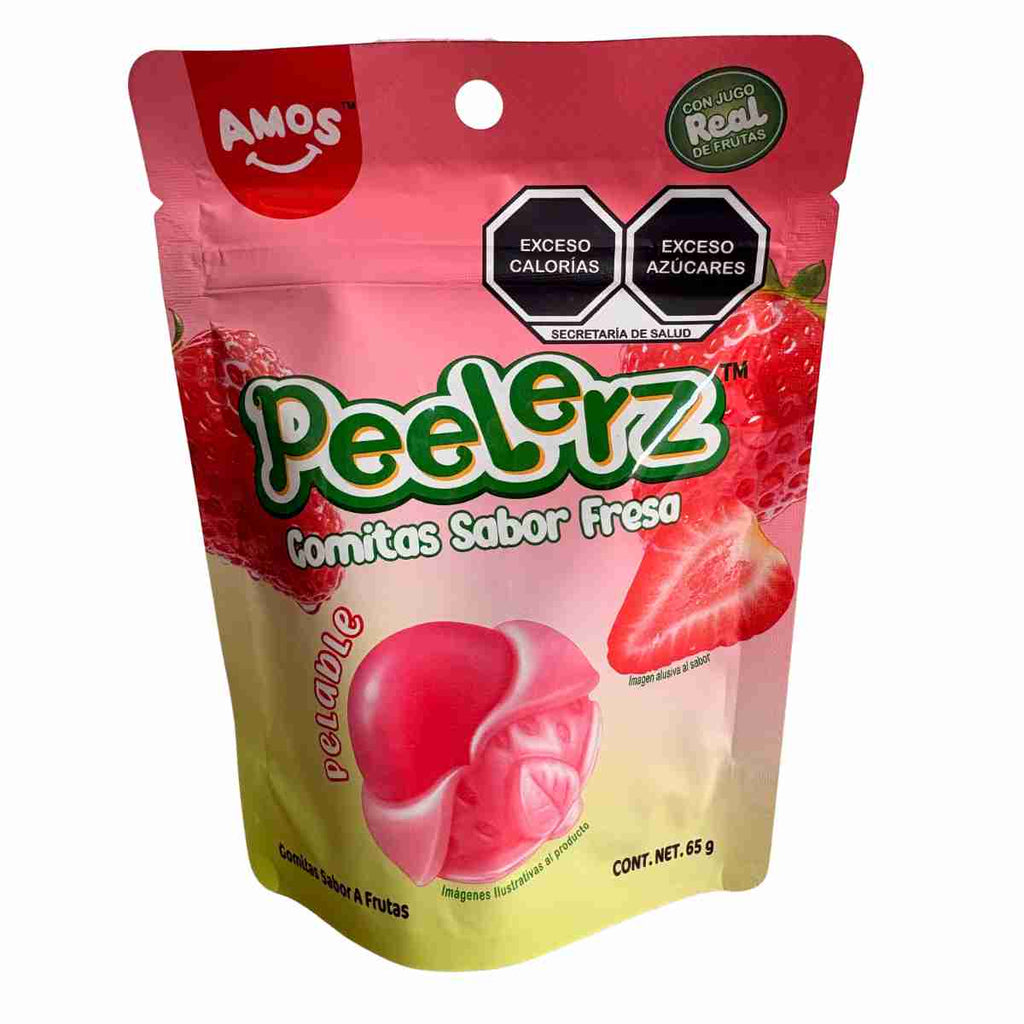 Gomitas Peelerz sabor fresa.