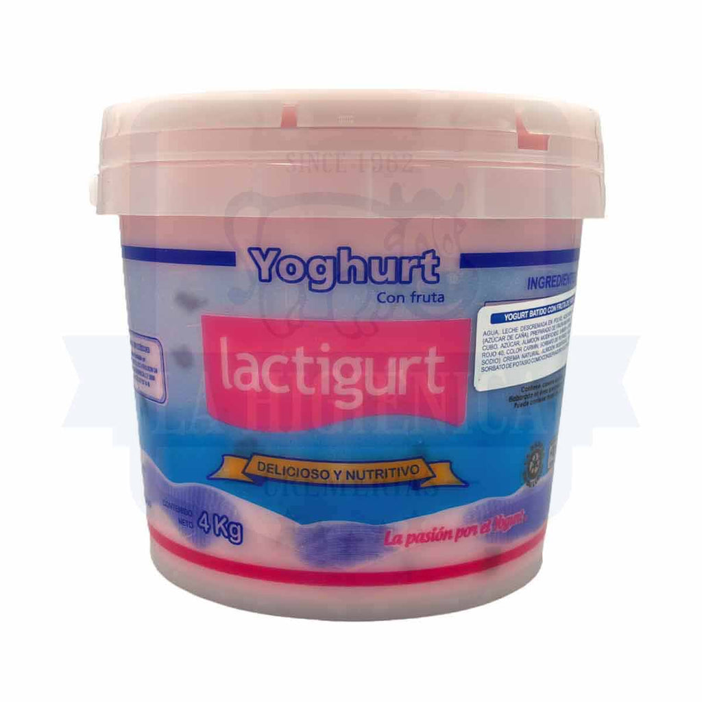 Yoghurt lactigurt de fresa 4l.