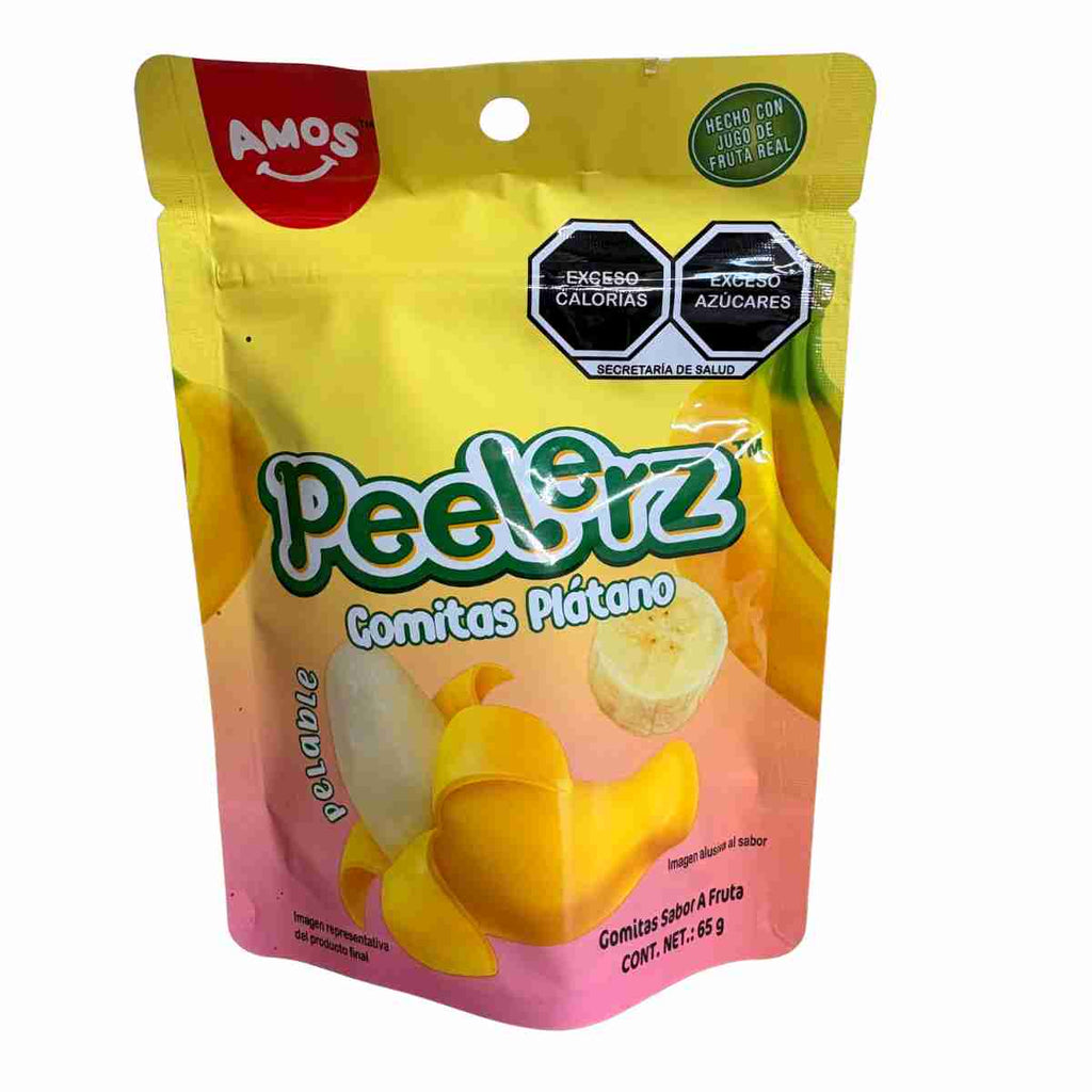 Gomitas Peelerz sabor platano.