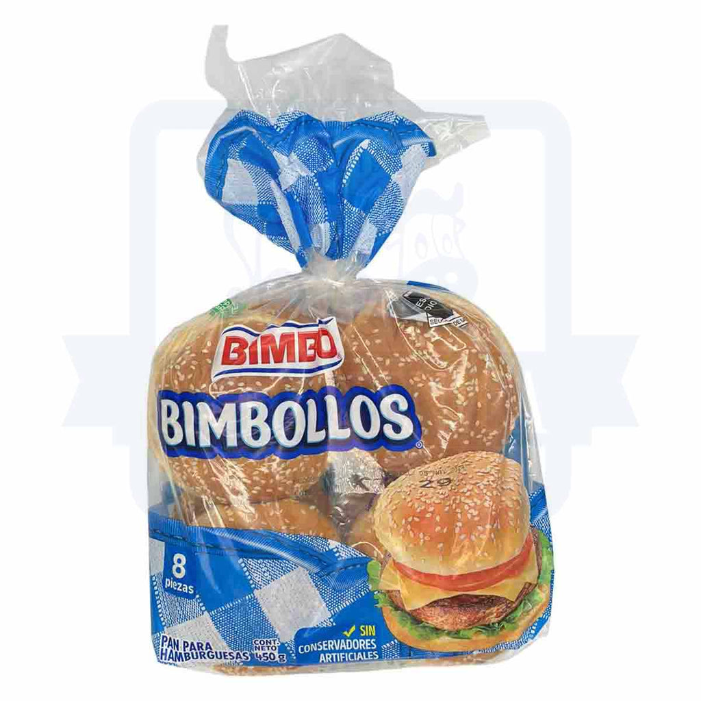 Pan bimbo con 8 bimbollos 450g.