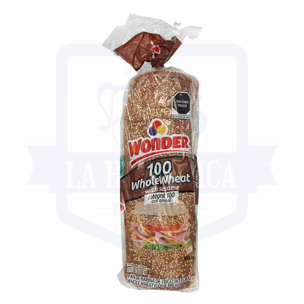 Pan wonder integral de Ajónjoli grande 576g.