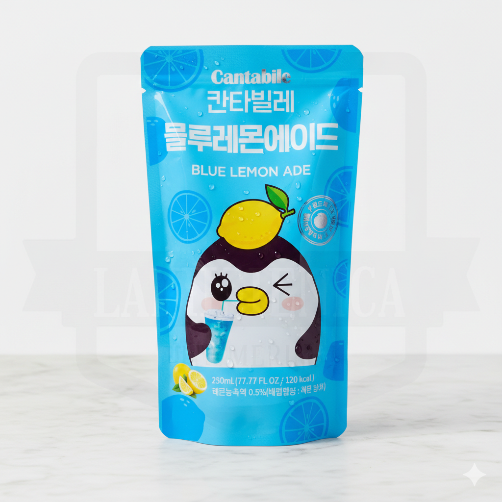 Bebida Cantabile sabor blue lemonade.