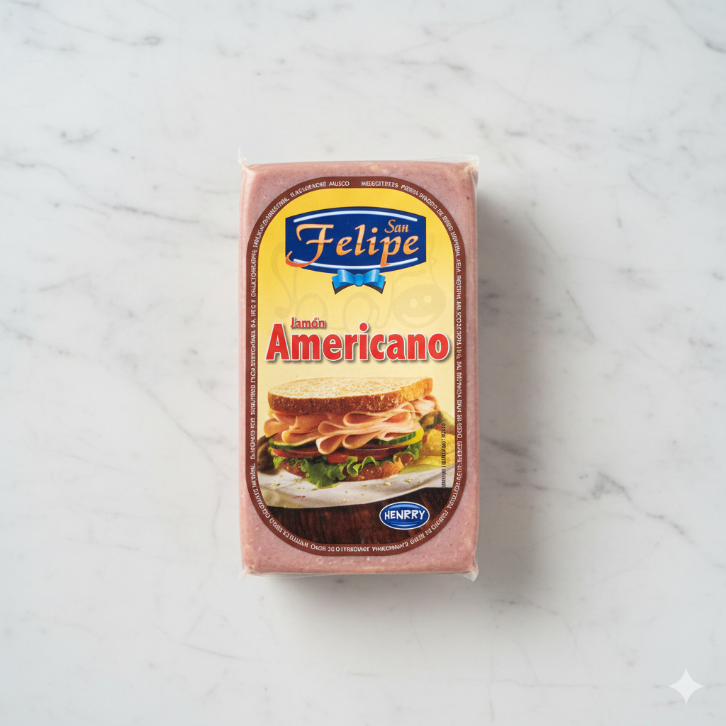 Jamón Tipo Americano San Felipe Rebanado.