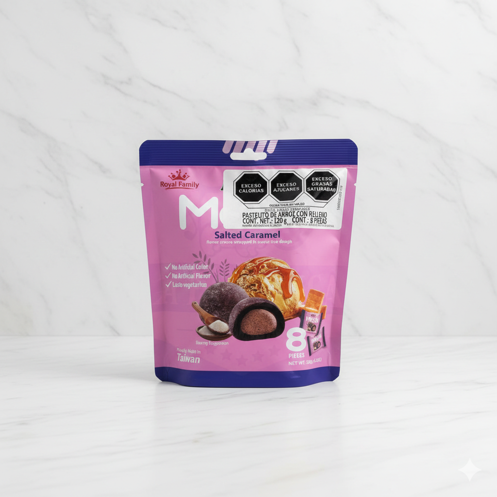 Royal Mochi sabor Caramelo.