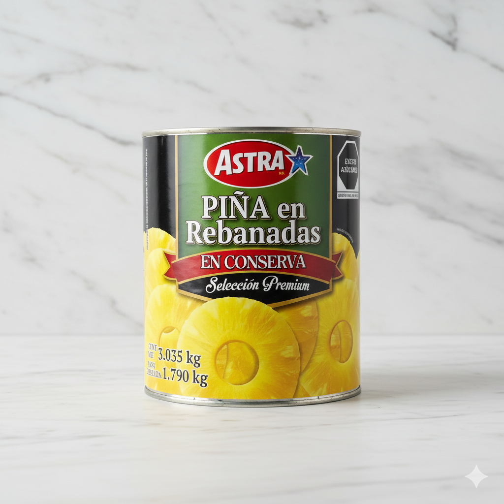 Piña En Rebanadas Astra.