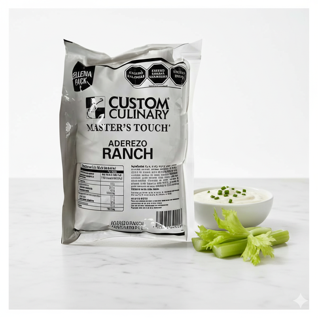 Aderezo Ranch Pouch de 2 kg.