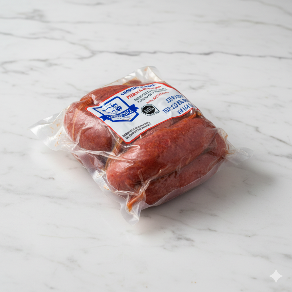 Chorizo De Pierna En Hoja.