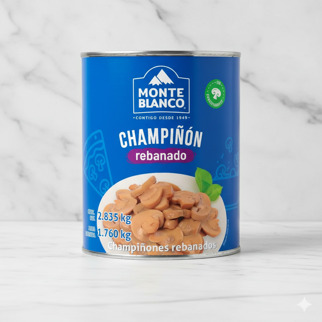 Champiñón rebanado Champimex 2.8k.