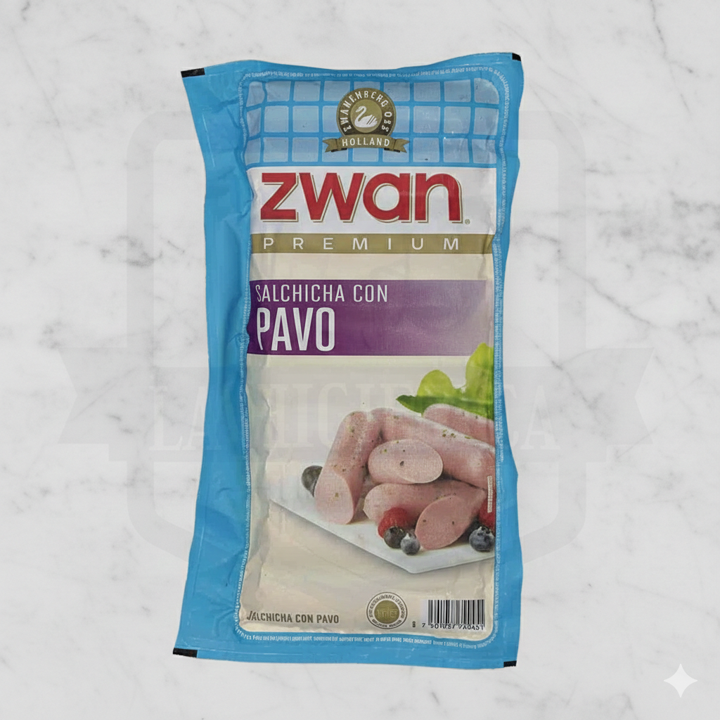 Salchicha De Pavo Zwan Tradicional.