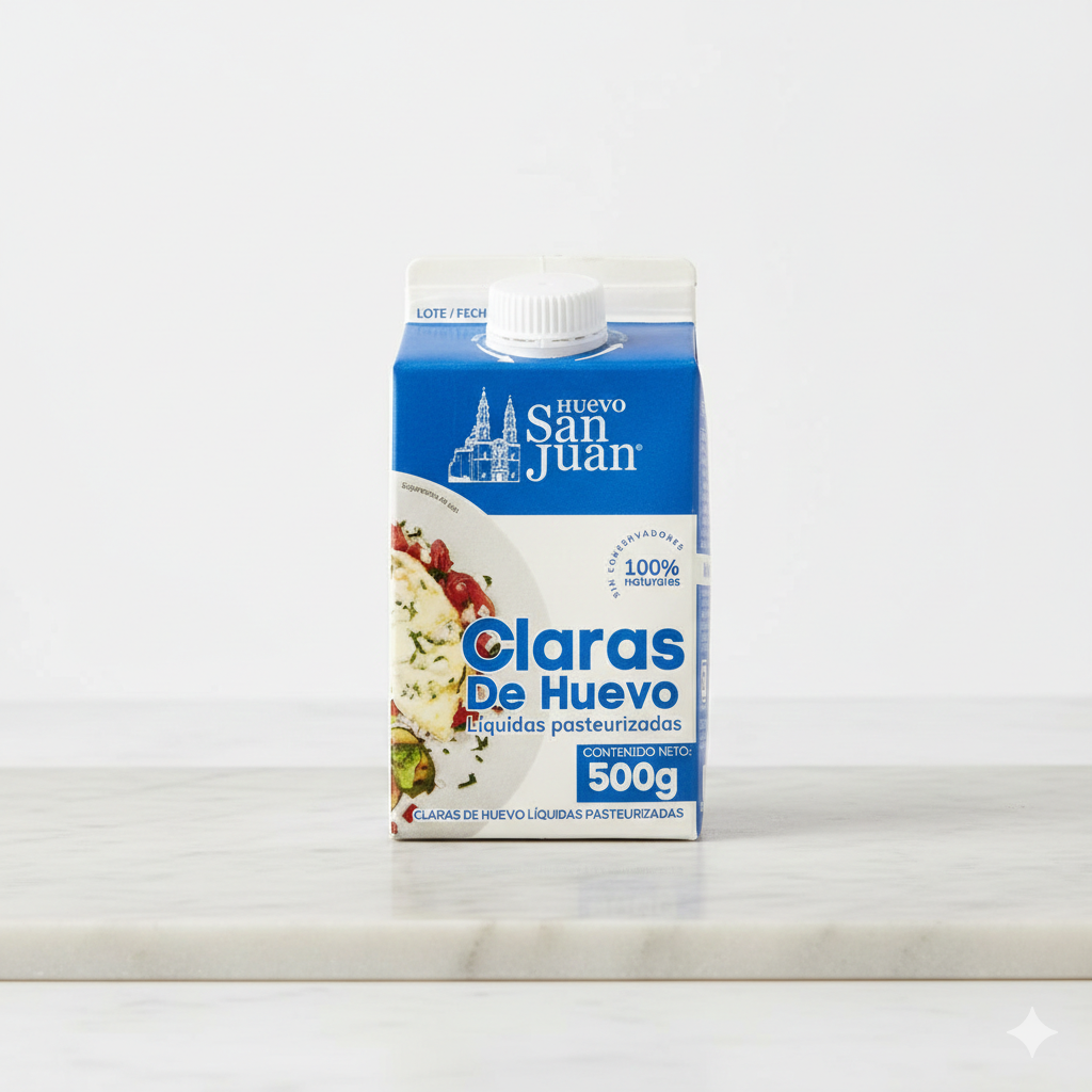 Claras De Huevo San Juan 500g.