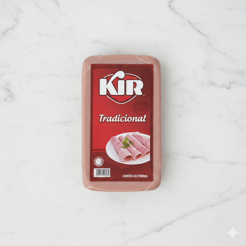 Jamón De Pierna Tradicional Kir Rebanado.