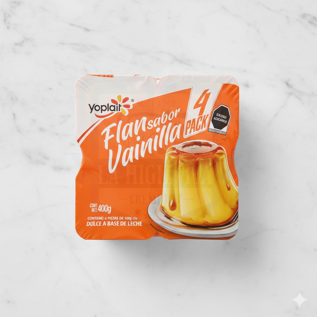Flan Yoplait de vainilla 400 g.