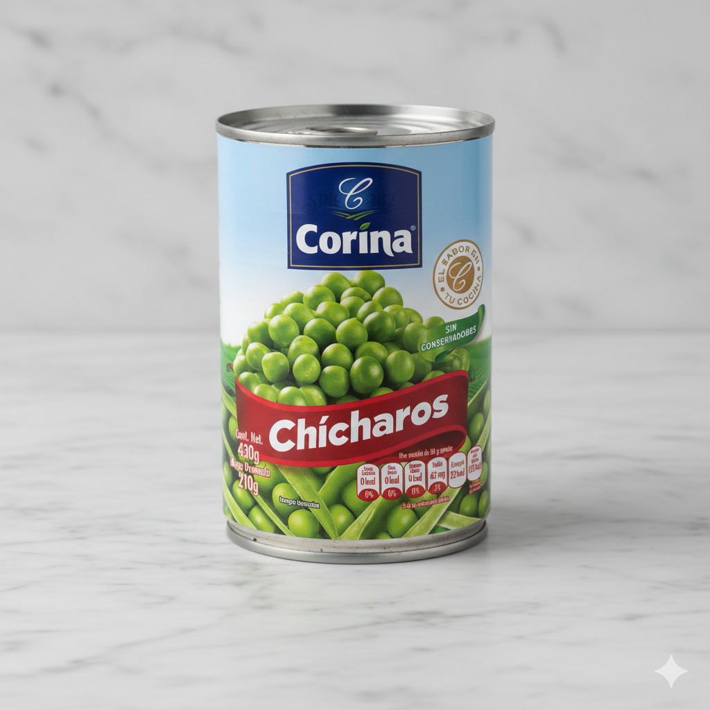 Chicharo natural Corina 225g.