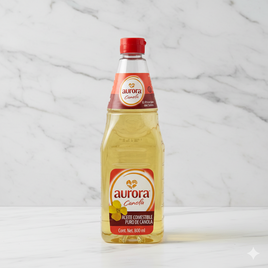 Aceite Aurora de canola 800 ml.