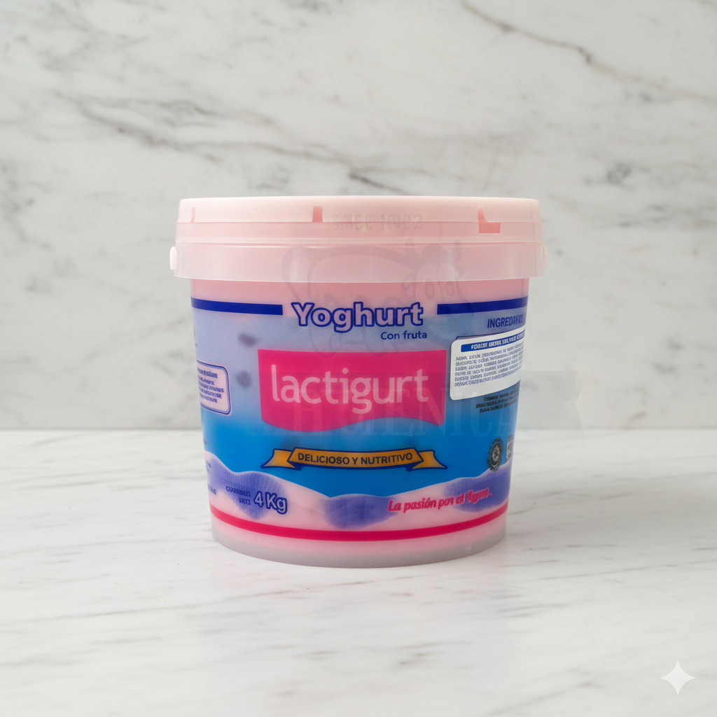 Yoghurt lactigurt de fresa 4l.