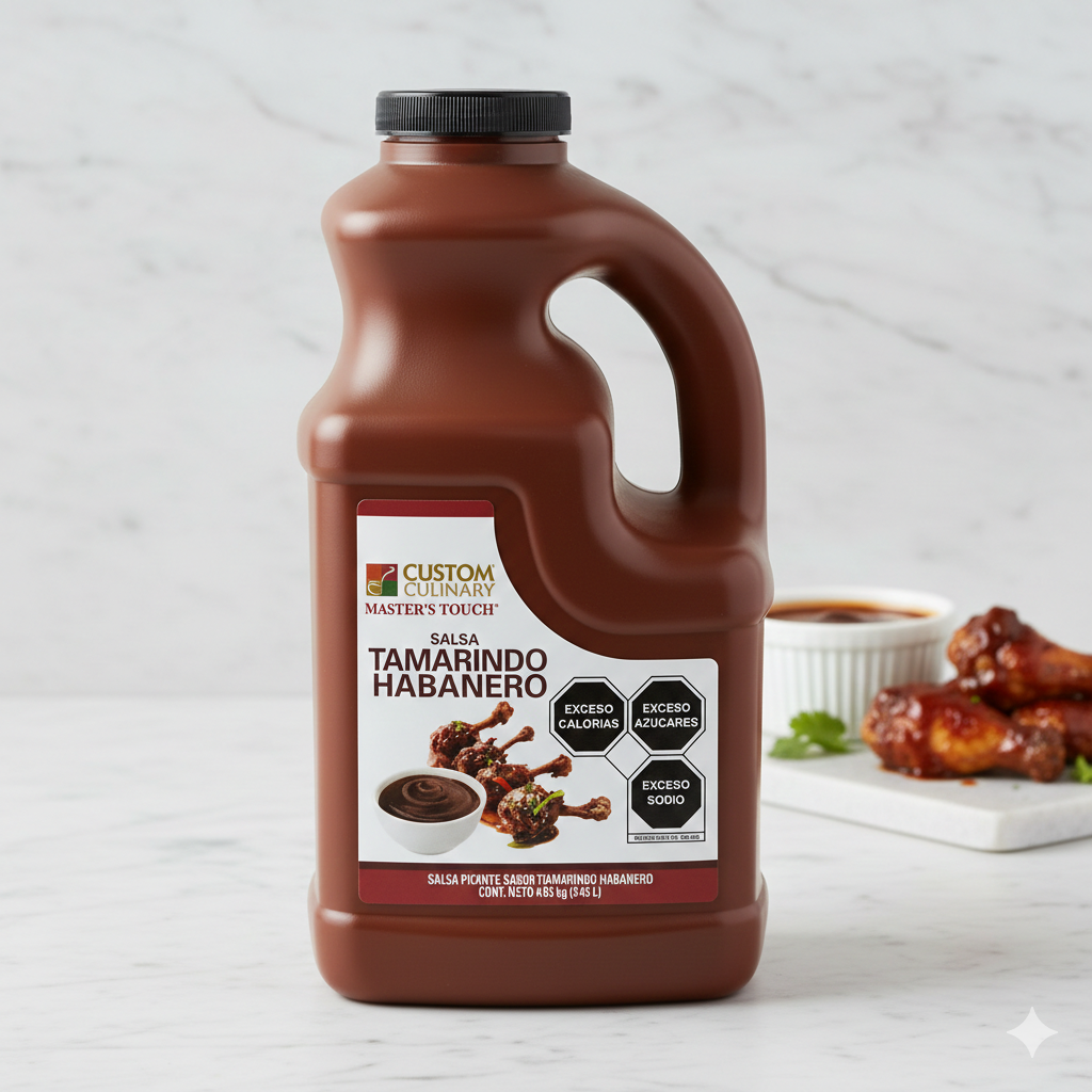 Salsa para alitas Tamarindo Habanero 4k.